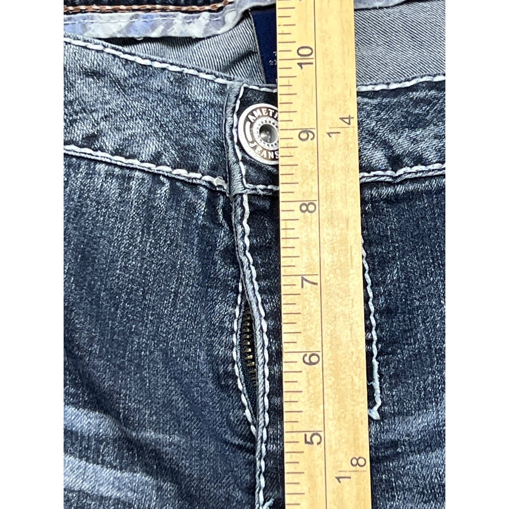 Amethyst Series 31 Women's Flare Jeans 22 Blue Denim Contrast Stitch Western - Picture 6 of 12
